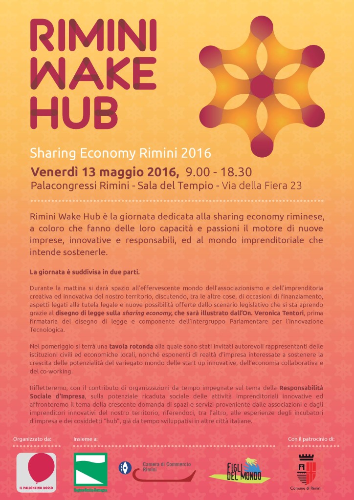 programma sharing economy rimini wake hub imprese responsabili innovative
