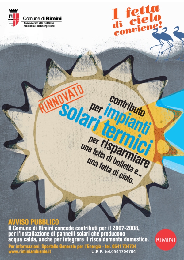 Manifesto Bando Solare Termico 2007-8