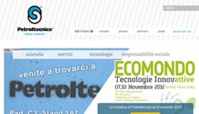 Realizzazione del sito Petroltecnica.it - Andrea Zanzini Portfolio